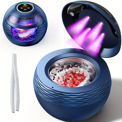 45 kHz Round Ultrasonic Cleaner with Four Timer Modes and Three Color Options for Small Items