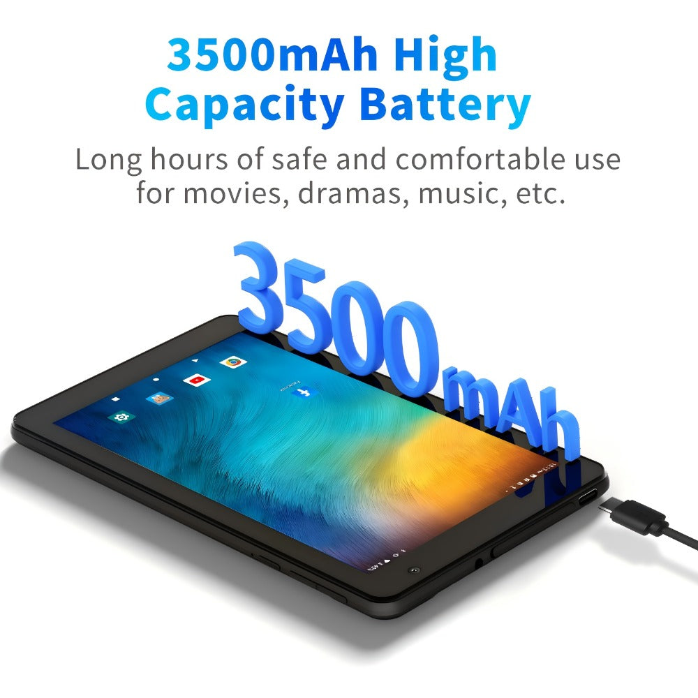 Android Tablet 7-Inch with Android 15, 8GB Total RAM, 32GB Internal Storage and Dual-Band WiFi 6