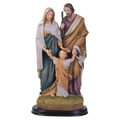 Holy Family Figurine Statue 12" H – Polyresin Religious Sculpture Ornament for Home Decor, Living Room, Office & Collectible Gift for Christmas, Easter, Birthdays & Housewarming