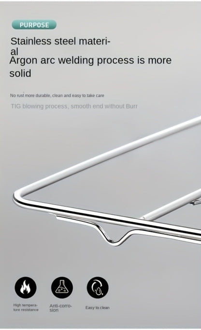 Stainless Steel Hanging Laundry Drying Rack with Square or Round Frame and 30, 40 or 50 Garment Clips