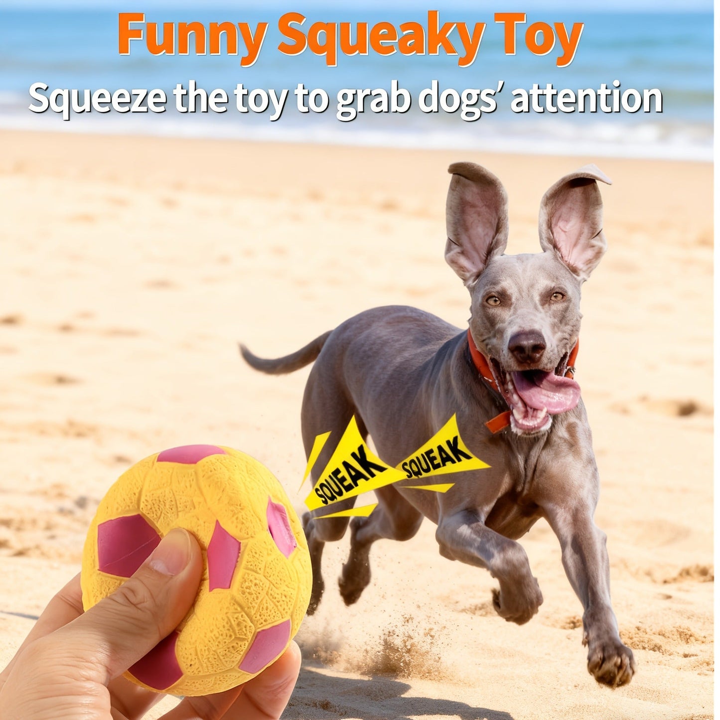 Dog Toy 4-Pack 2.8-Inch Latex Squeaky Sport Balls in Vibrant Colors for Puppies and Small Dogs