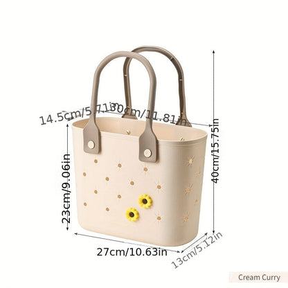 Portable Drain Storage Basket with Plastic Frame and Soft Bottom in Three Color Options for Home or Travel