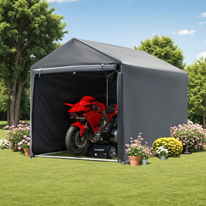Outdoor Storage Shed Carport Canopy Portable Shelter PE Tarpaulin