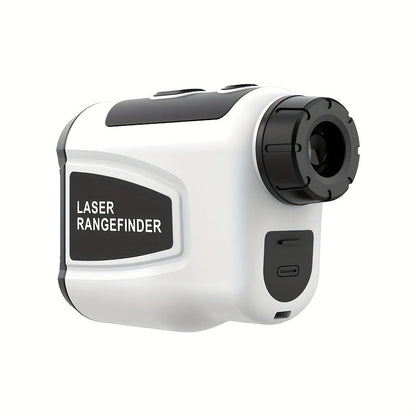 White Golf Laser Rangefinder, Model LAB12 with 1200-Yard Source Rating, 6x Optics and USB Charging