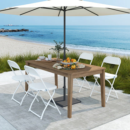 White or Black Molded-Seat Folding Chair Sets in 4, 6, 8, 10 or 20-Piece Checkouts Pictured
