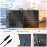 Double-folded 100W panel