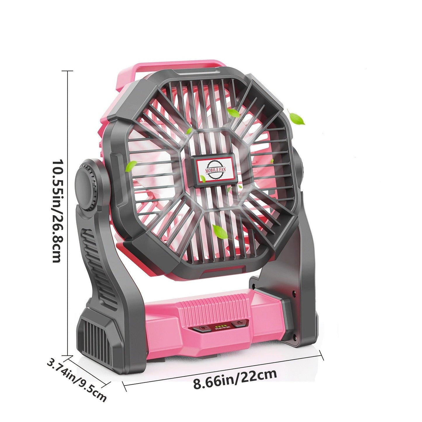 Camping Fan Rechargeable 20000mAh with Misting Solar Panel RGB Mood Light 4-Speed Tent Hook Phone Charging Portable Outdoor Fan
