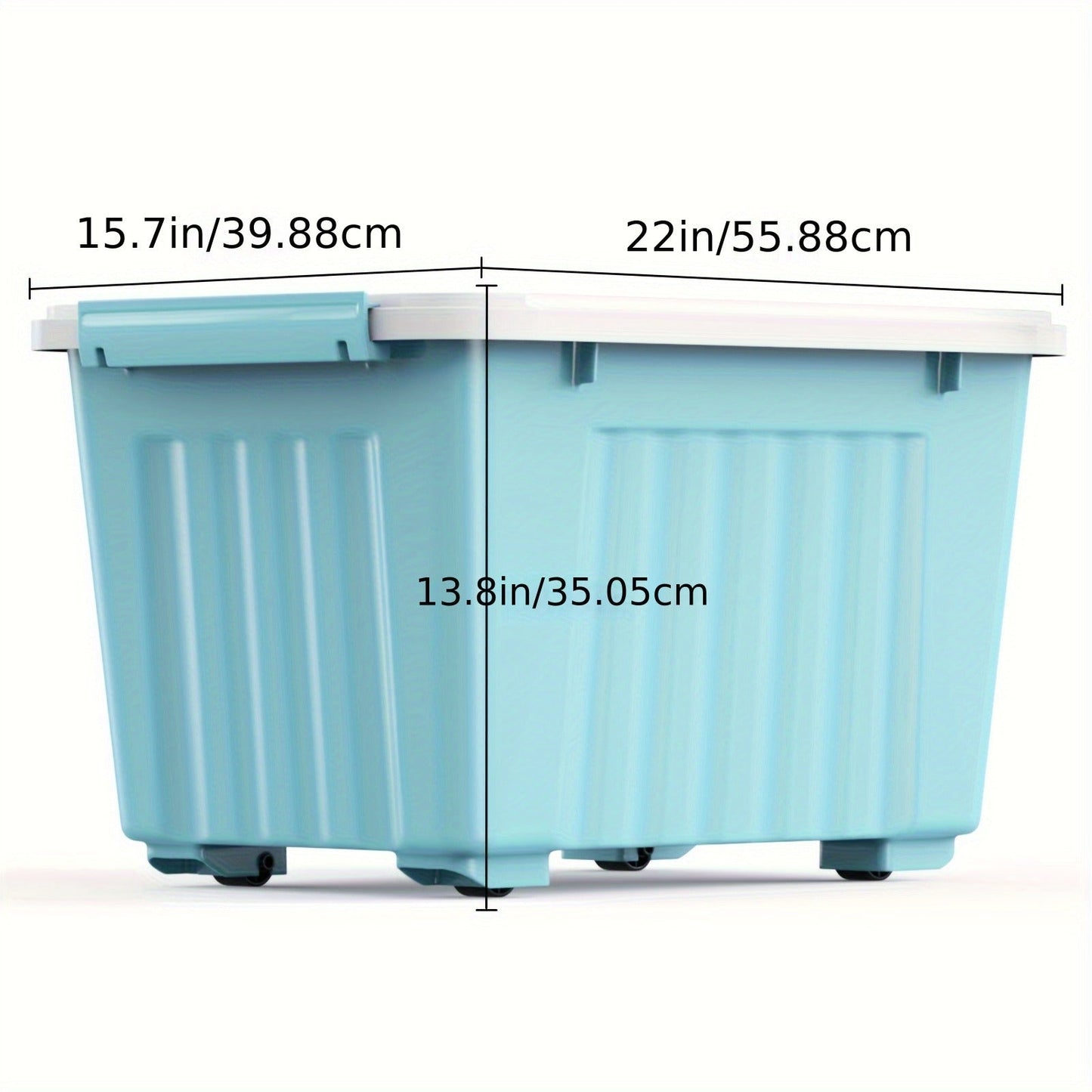 Storage Containers with Lids and Wheels | Stackable 72QT & 97QT Plastic Bins | 4 or 6 Pack | Locking Lid | Clear, Pink/White, Gray/Yellow | Home Garage