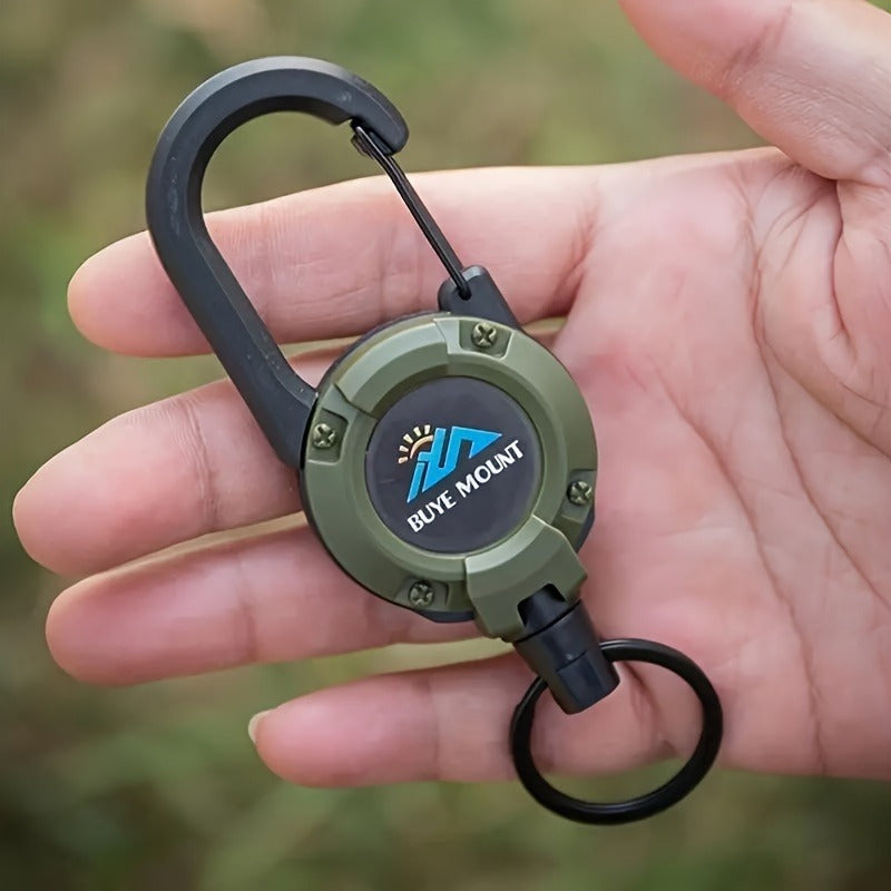 Two-Pack Retractable Keychains with 23-Inch Steel Wire, Lanyards and Four Color Options for Daily Carry