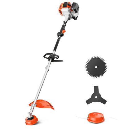 Gas String Trimmer 36CC 2-Cycle Weed Eater – 17" Cutting Swath, Easy Start Technology, Commercial Grade Gas Weed Wacker for Thick Weeds, Heavy-Duty Yard & Lawn Edging
