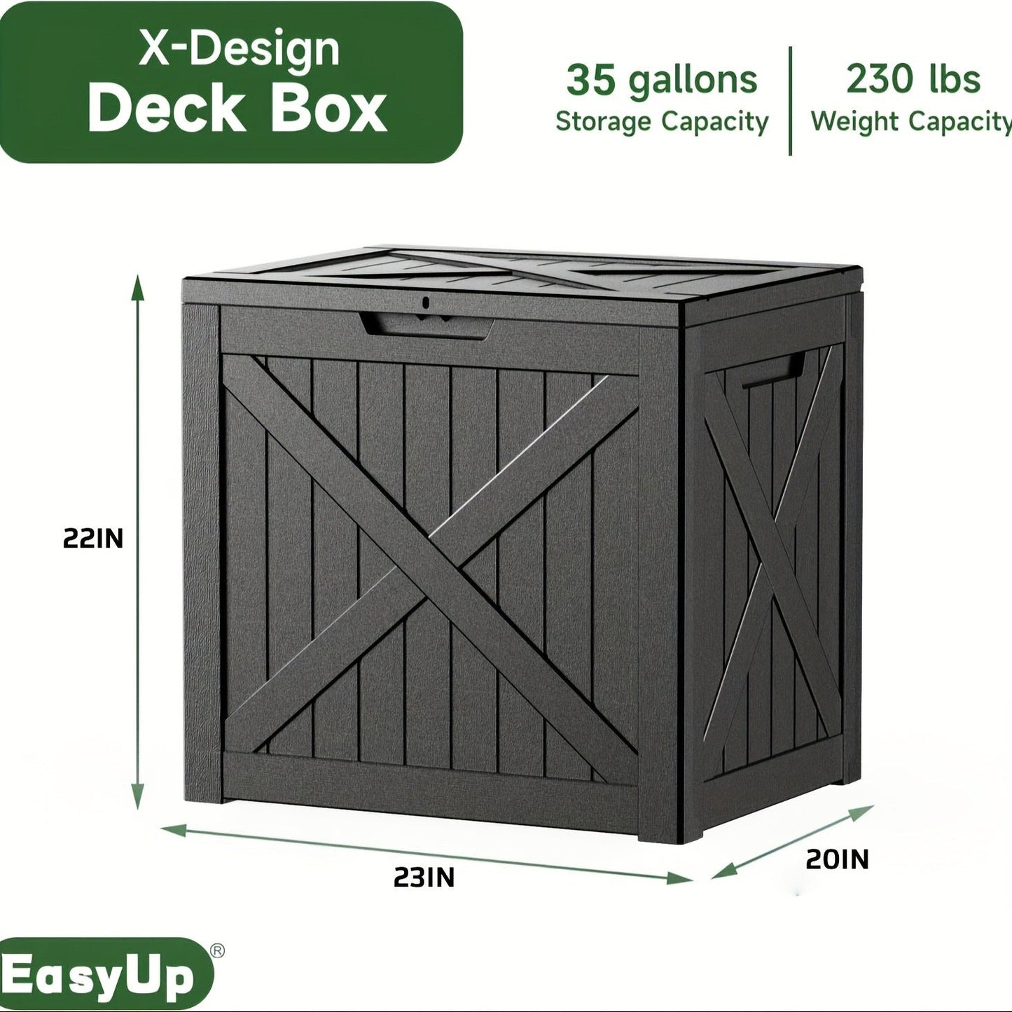 Lockable Outdoor Storage Box weather-ready Package Delivery Porch with 2 Exact Source Checkout Options