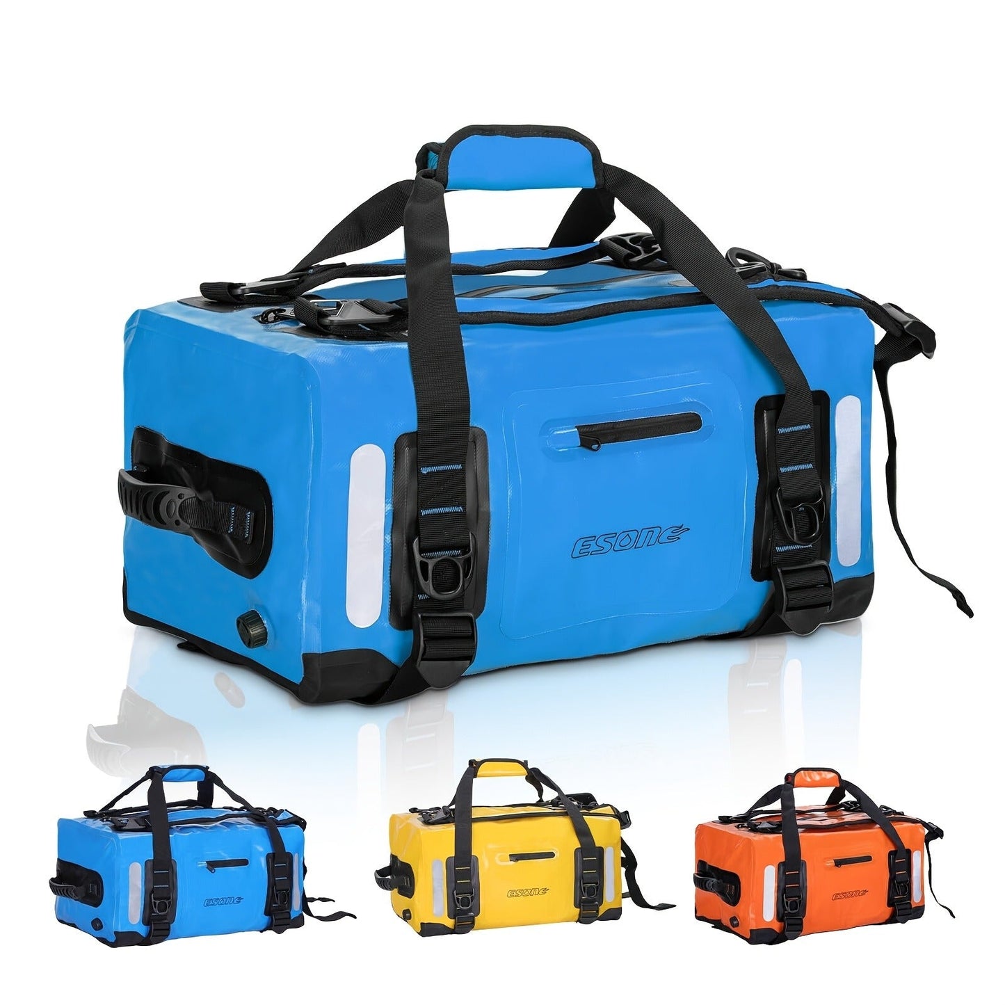 Outdoor Dry Duffel Bag in Blue, Orange or Yellow with 40 L, 60 L and 23.78-Gallon Capacity Options