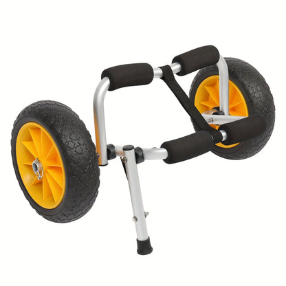 Kayak Cart Trolley Carrier Dolly – Canoe Paddle Board Boat Transport with 10-Inch Solid Wheels