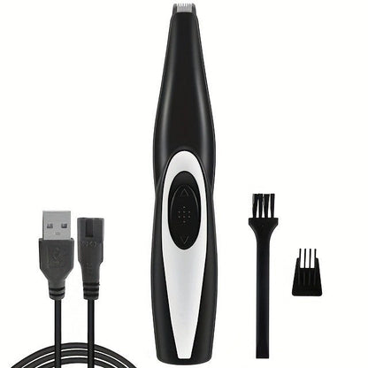 Pet Detail Trimmer, USB-Rechargeable Ceramic-Blade Clipper for Dog and Cat Face, Paw and Ear Areas