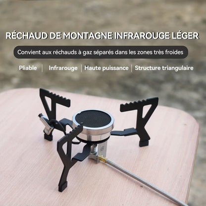Infrared Camping Stove REDSUN FD1/FD3, 3.0kW Windproof Portable Gas Stove with Collapsible Stand & EVA Case