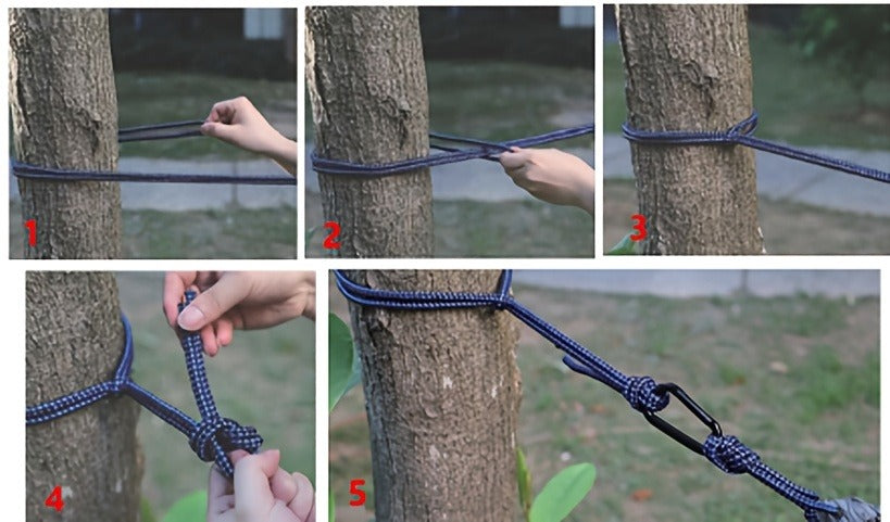 Lightweight Camping Hammock – Nylon Double & Single w/ Hooks, Ropes & Bag