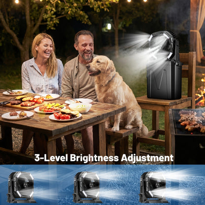 Misting Fan Portable Outdoor with Water Tank 20000mAh Rechargeable Battery Camping Cooling Spray Fan