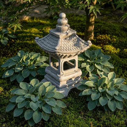 Solar Pyramid Light Sculpture – Outdoor Zen Garden Decor