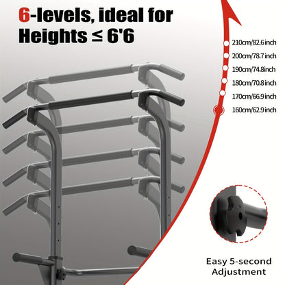 Power Tower Dip Station with Pull Up Bar – Adjustable Height Multi-Function Home Gym Strength Training Workout Station for Dips, Chin Ups, Push Ups, Leg Raises & Upper Body Exercise, 3 Models Available
