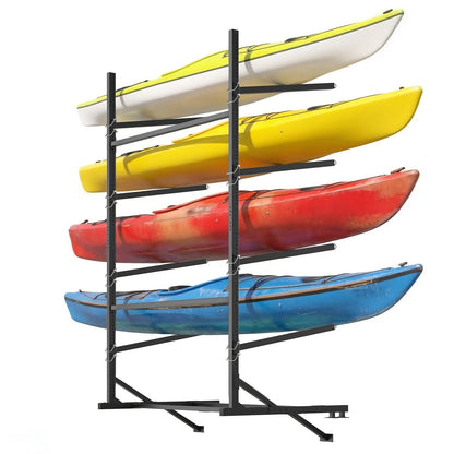 Kayak Storage Rack, Adjustable Stand for SUP, Canoe & Paddle Board, Wall, Dock & Freestanding, 400 lbs Capacity