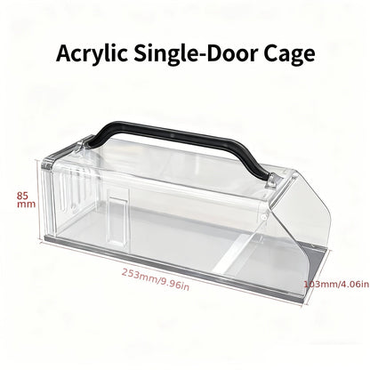 Humane Mouse Trap Live Catch - Fully Automatic Transparent Continuous Capture No-Kill Rodent Trap for Indoor Home, Kitchen, Garage & Outdoor Use
