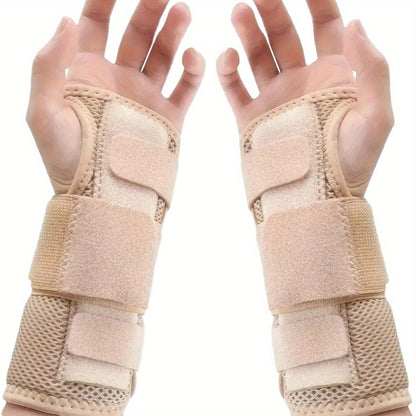 Carpal Tunnel Wrist Brace 2-Pack – Left & Right Hand Adjustable Compression Night Support Splint | One Size Fits All Wrist Stabilizer for Carpal Tunnel Syndrome, Tendonitis & Arthritis Relief