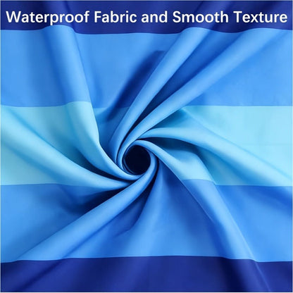 Gradient Beach Mat with Purple-to-Blue Design, Corner Loops, Drawstring Pouch, Stakes and 1- or 2-Piece Packs