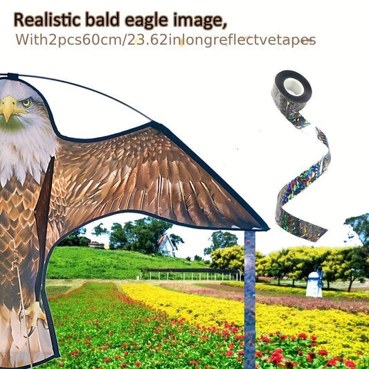 Bird Repellent | Eagle Kite Reflective Strips Garden Farm Crop Outdoor