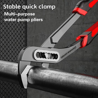 Water Pump Pliers Adjustable Heavy Duty Wrench 8" 10" 12" – Large Opening Quick Adjust, Multi-Grip Channel Lock Tool for Pipeline, Plumbing, Bathroom & Car Maintenance