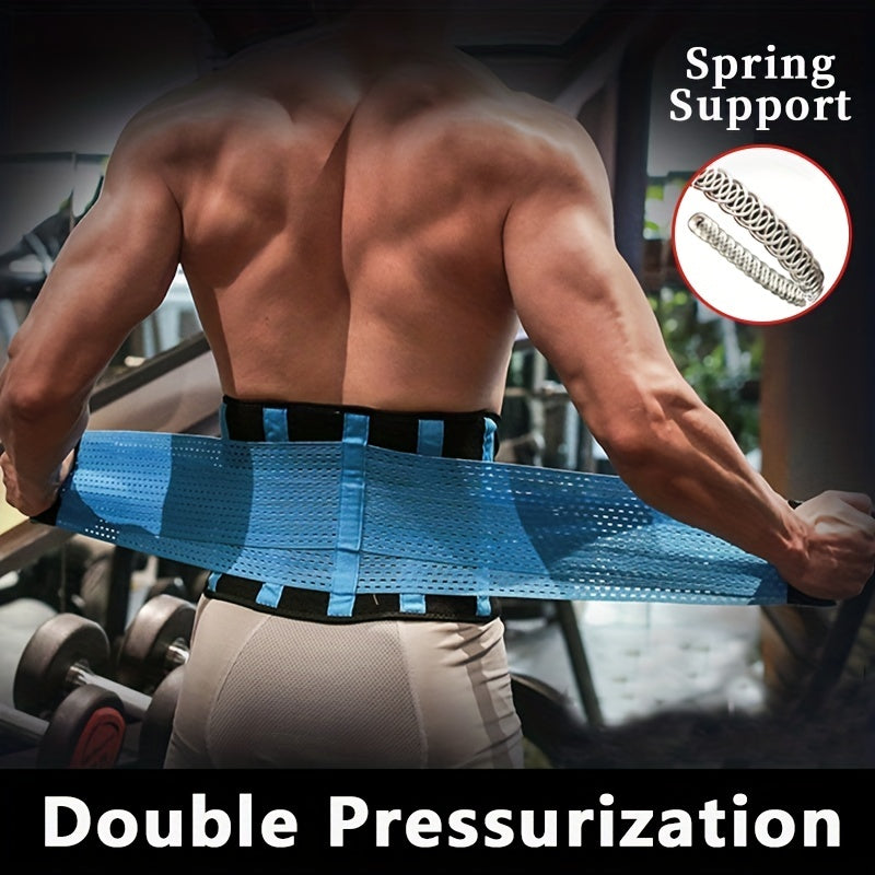 Adjustable Weightlifting Support Belt with Breathable Polyester and S, M or L Size Options