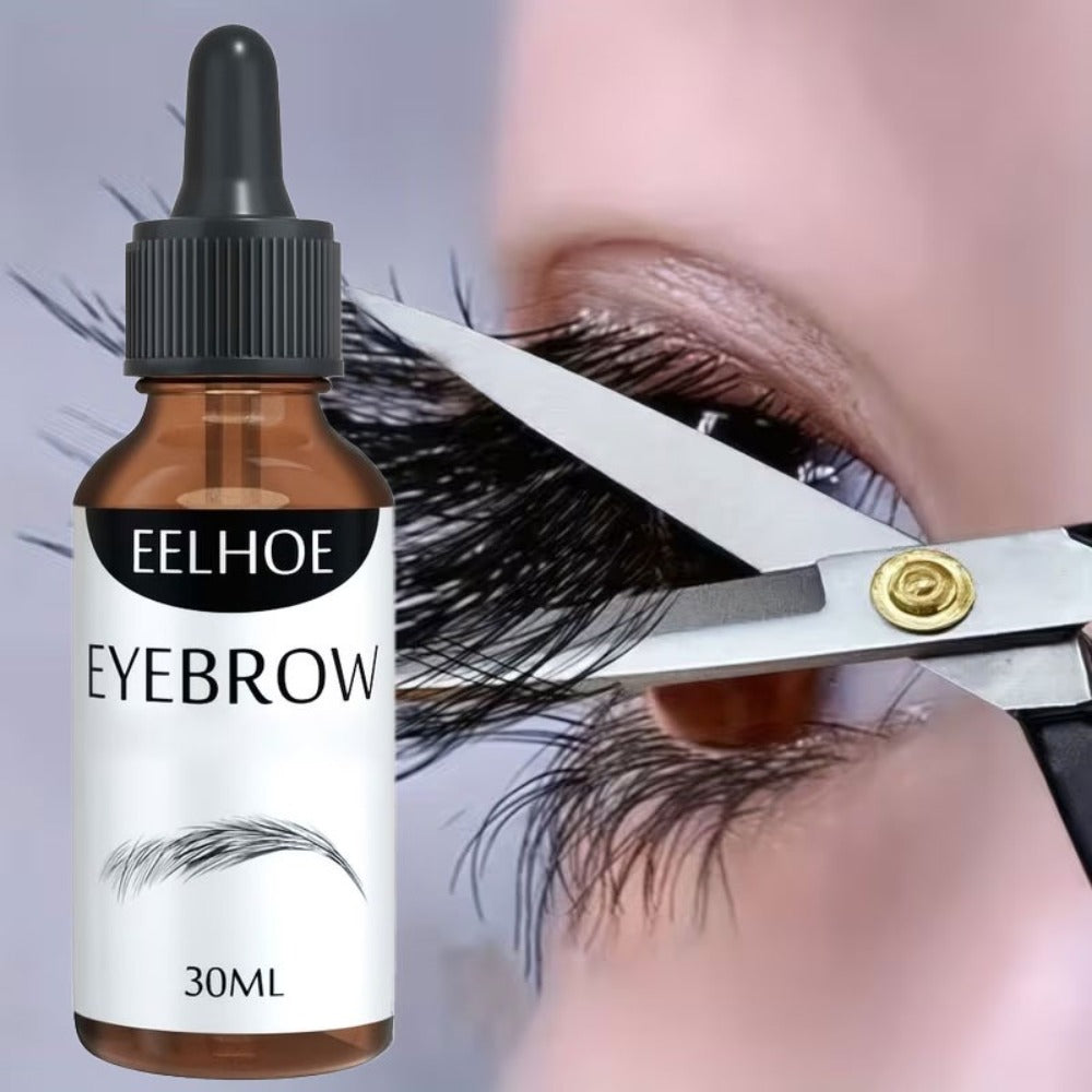 Lash & Brow Growth Serum 2-Pack – Thickening Lengthening Curling Eyelash Serum for Fuller Upper Lower Lashes | Eyebrow Serum for Sparse Brows & Hairline | Unscented All Skin Types 0.34oz Each