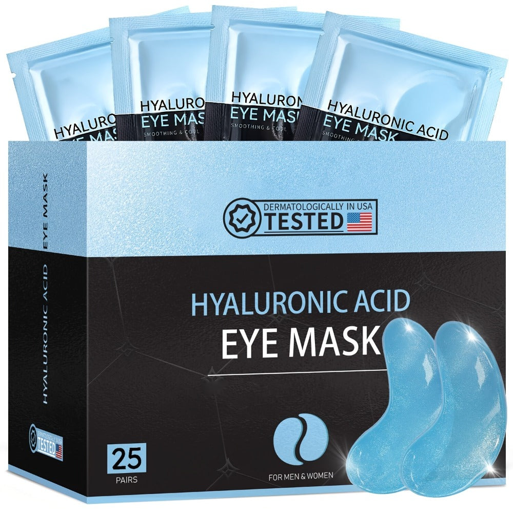25-Piece Hyaluronic Acid-Labeled Under-Eye Mask Set with Collagen and Glycerin-Labeled Formula
