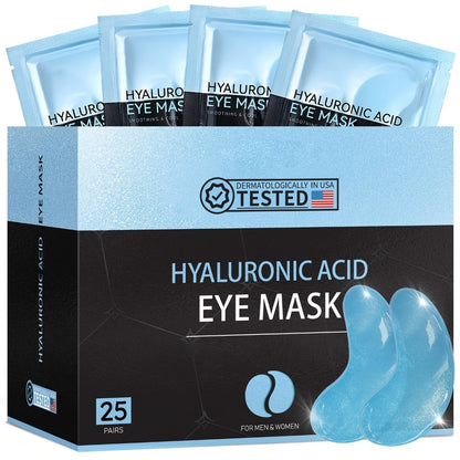 25-Piece Hyaluronic Acid-Labeled Under-Eye Mask Set with Collagen and Glycerin-Labeled Formula