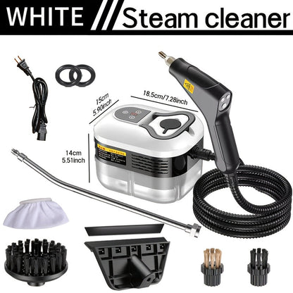 Carpet Steam Cleaner Handheld with LCD Display 1200ml Tank Gear Switch High Temperature for Kitchen Sofa Floor Tile Grout Home