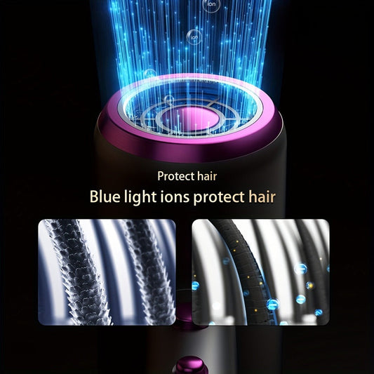 Hair Dryer Hair Styling Tool with 1600W Motor, Six Attachments and Six Color Options for Home Use