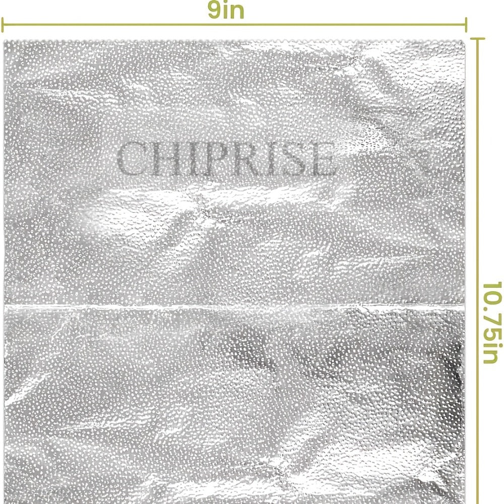 200-Count Pre-Cut Aluminum Foil Sheets, 9 x 10.75 Inch Pop-Up Box for Cooking and Food Storage