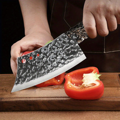 Multi-Piece Kitchen Knife Set with Stainless Steel Labels in Black Three-Piece or Brown Seven-Piece Options