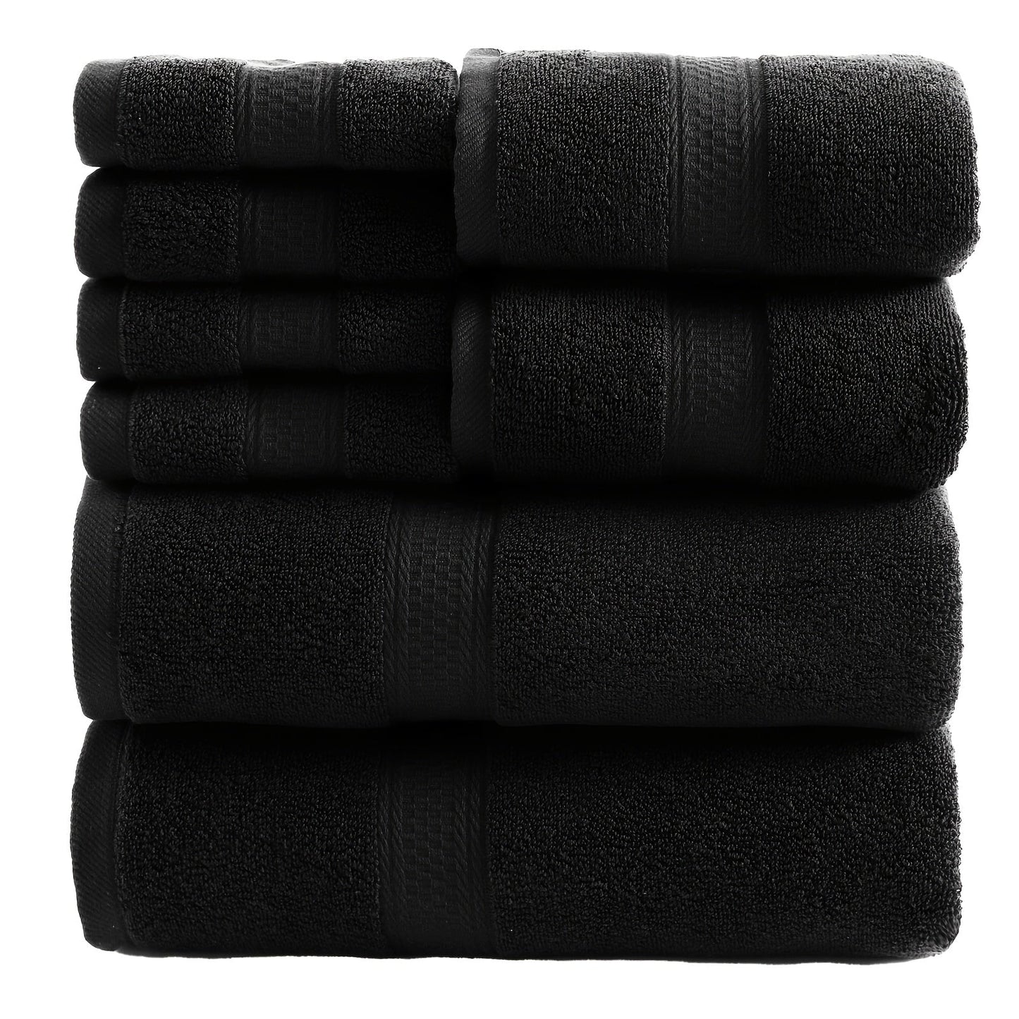 Towel Set 8 or 16 Piece Thickened Bath, Hand and Washcloth Collection in Multiple Solid Colors