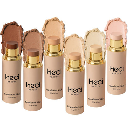 CC Cream Foundation Stick 2-Pack — Full Coverage Concealer, water-resistant extended-wear Natural Matte Finish, Lightweight Moisturizing