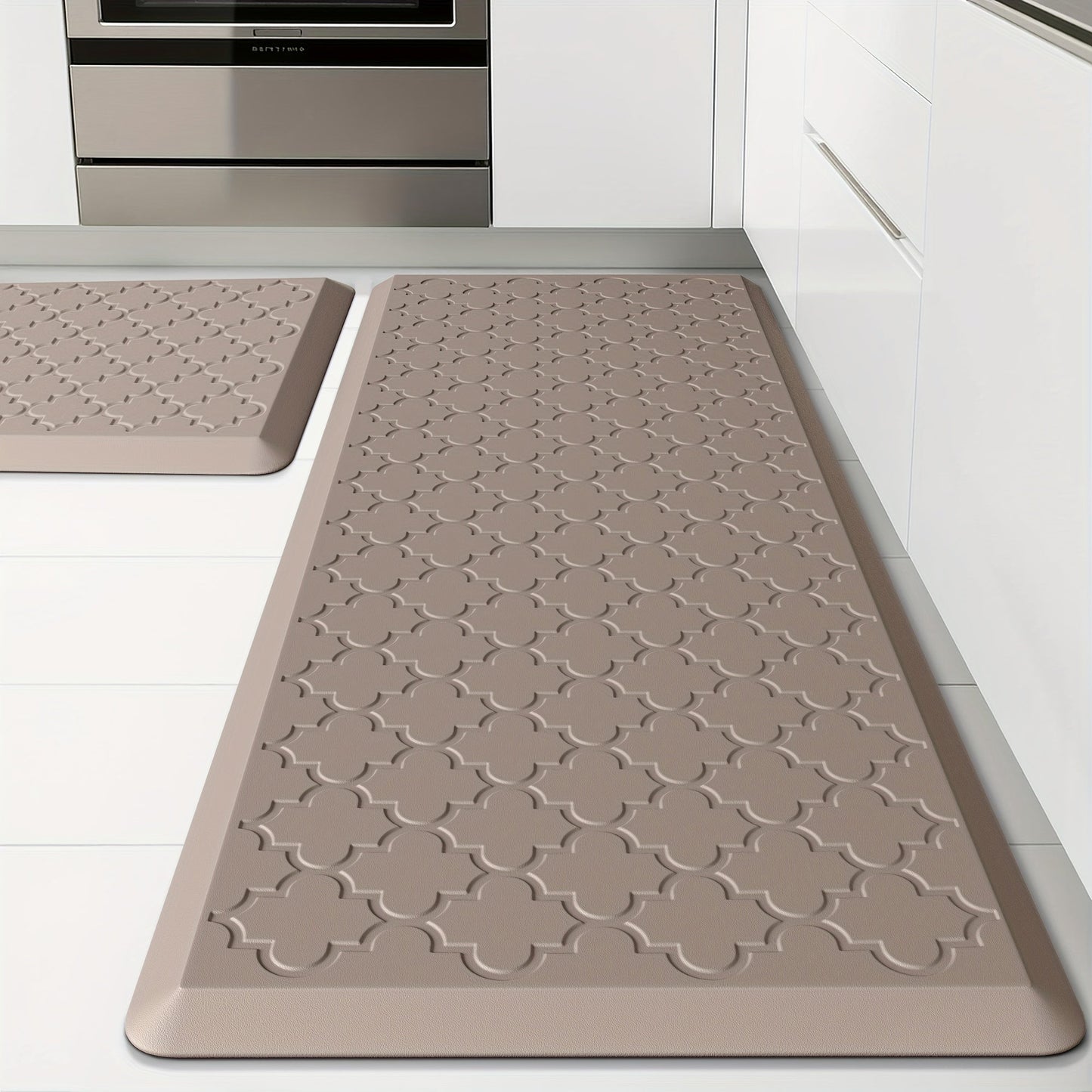 Kitchen Mat Set, 2-Piece Cushioned Standing Mats in Four Colors with 17.3x29 and 17.3x47 or 17.3x59-Inch Pairings