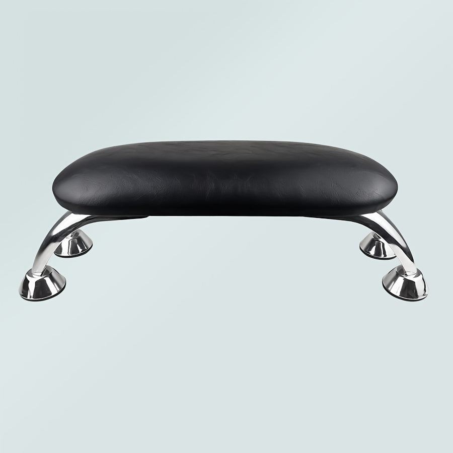 Padded Nail Armrest with Chrome-Finish Four-Leg Stand in Pink, Black or White Checkout Options