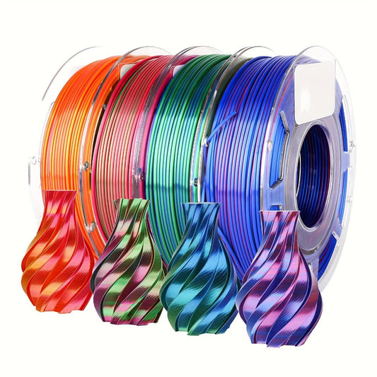 Multicolor PLA Filament 1.75mm 200g High Speed Printing – Strong Toughness High Precision Neat Winding Gradient 3D Printer Filament | KELEIDI Multicolor PLA Spool for FDM 3D Printers Hobbyists