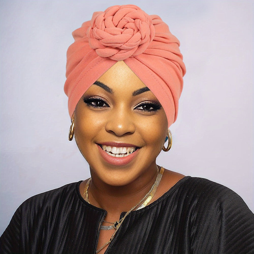 Five-Piece Braided Turban Headband Assortment in the Protected Mixed-Color Checkout Set for Styling