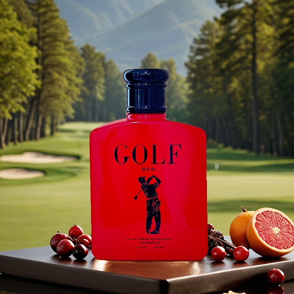 Men's Eau de Parfum Full Size - Red Intense EDP 3.4 fl oz | Bold Fruity Aromatic Cologne Cranberry Grapefruit Lemon Scent for Men