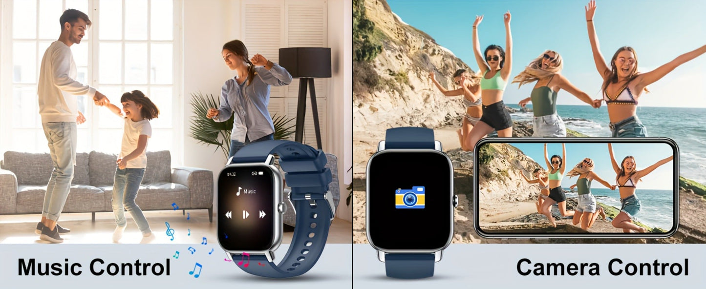 Smartwatch 1.69 Inch Big Screen Fitness Tracker with 100 Sport Modes in Seven Colors for Men and Women