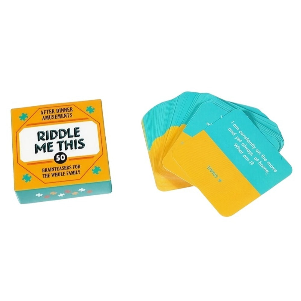 After Dinner Amusements Card Game Set with Four Mini Boxes and 200 Total Prompts Across Four Themes