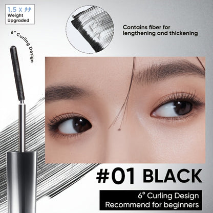 JUDYDOLL Mascara in Black or Brown with Curling or Precision Metal Applicator Designs and Slim Gray Tubes