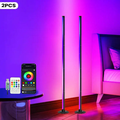 Smart LED Floor Lamp Modern Minimalist for an Everyday Personal Care Routine, with the Listed Configuration