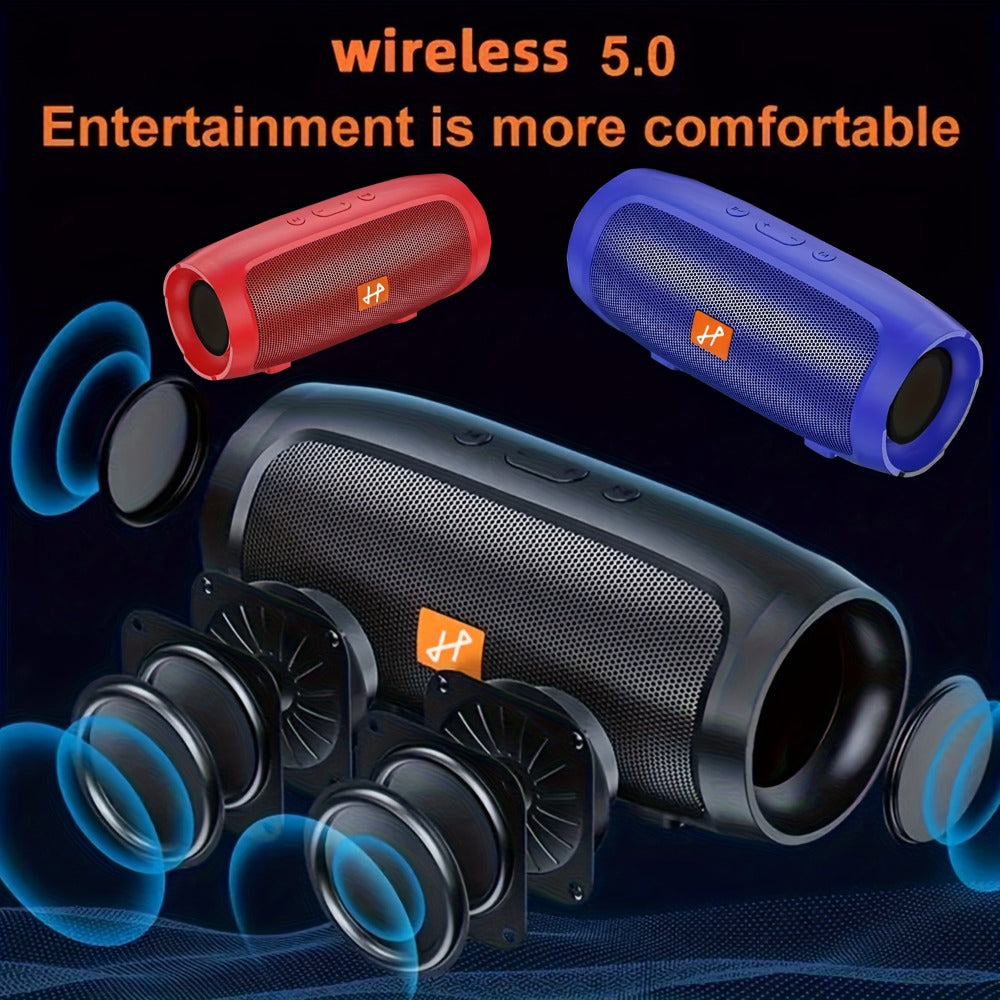 Portable Bluetooth Speaker with 5.1-Channel Listing, 1200mAh Battery and USB-C in Three Colors
