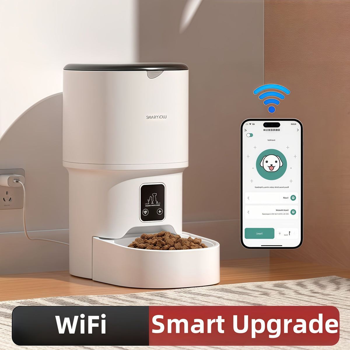 Automatic Pet Feeder – Smart WiFi App Control Cat & Dog Food Dispenser with USB Power, Scheduled Feeding for Cats & Dogs, 4 Models Available